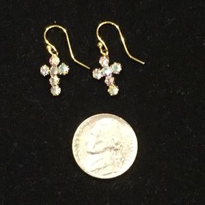Artisan created Beautiful Cross Earrings